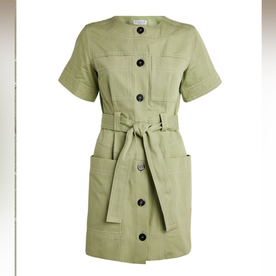 Nwt Claudie Pierlot Belted Button-Front Dress - M / 40 France